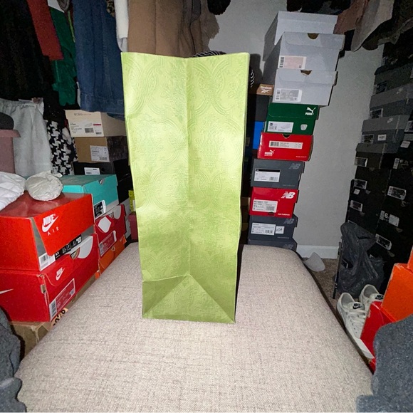 Gucci Green Embossed Shopping Bag - Picture 4 of 6